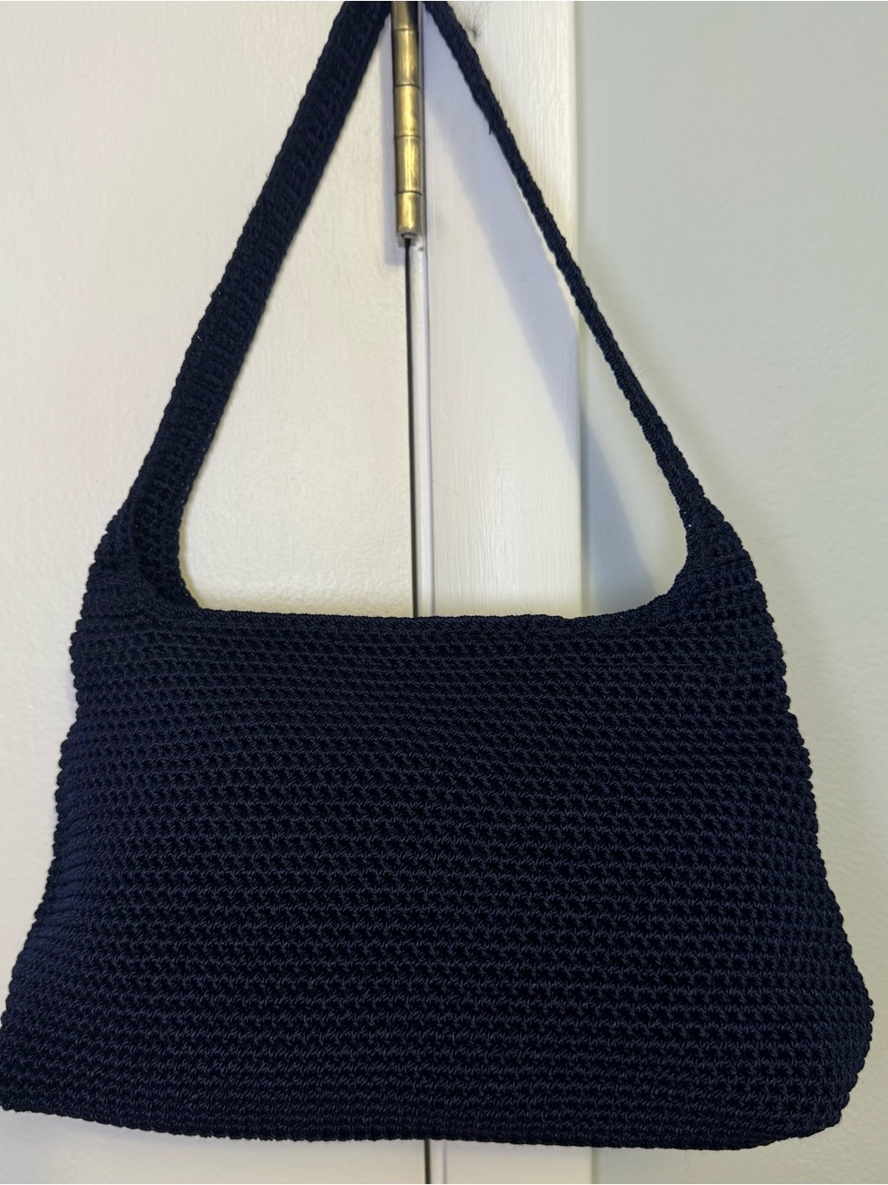 The Sak Classic Navy Knit Shoulder Bag - Picture 1 of 6